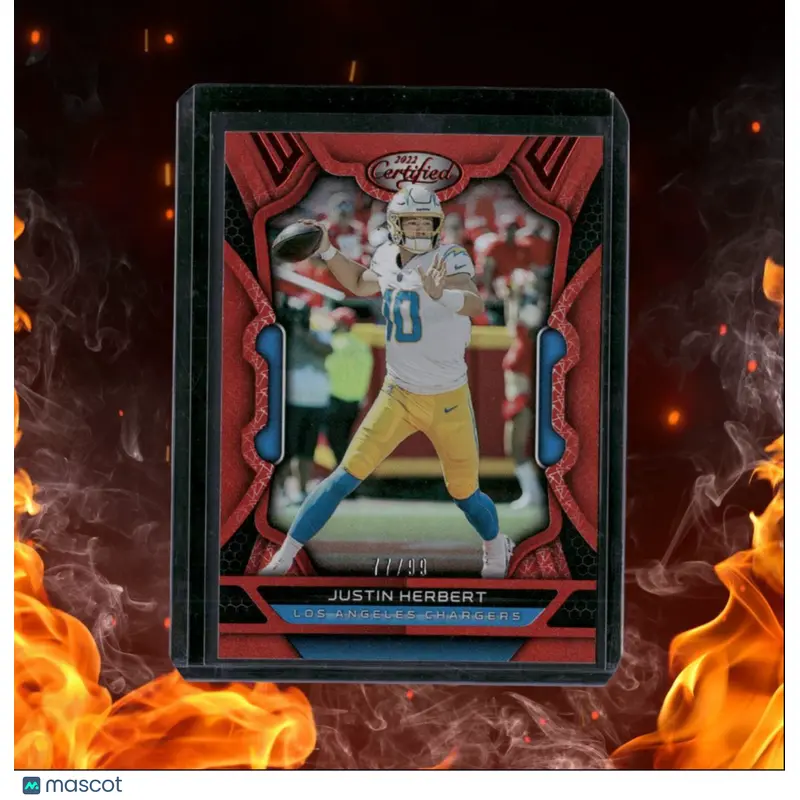 2022 Panini Certified Justin Herbert Mirror Red 77/99 #50