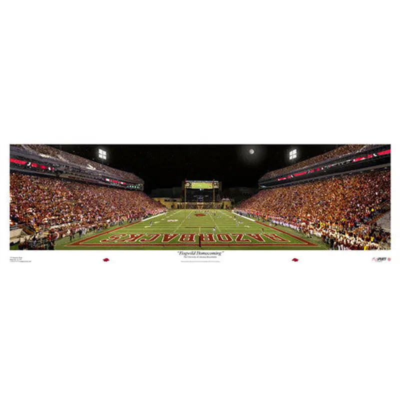 Arkansas Football "Hogwild Homecoming" Panorama - USA Sports