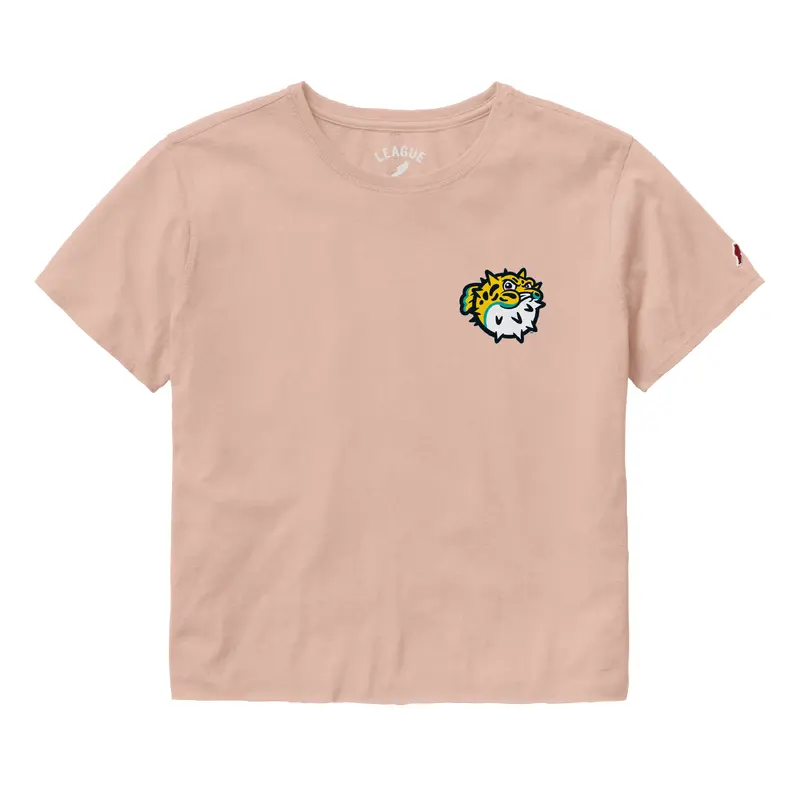 Jersey Shore BlueClaws TNC Locals Crop Tee Dusty Rose