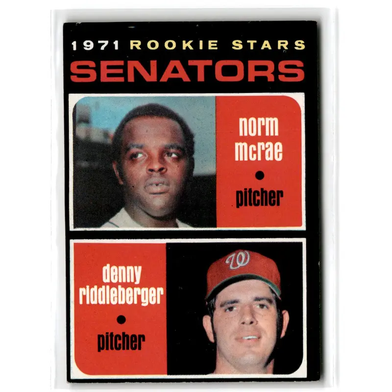 1971 O-Pee-Chee Senators Rookies - Norm McRae/Denny Riddleberger #93 Rookie
