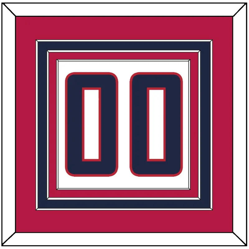 United States Mens Hockey Number - 2010 Olympics Home White - Triple Mat 3