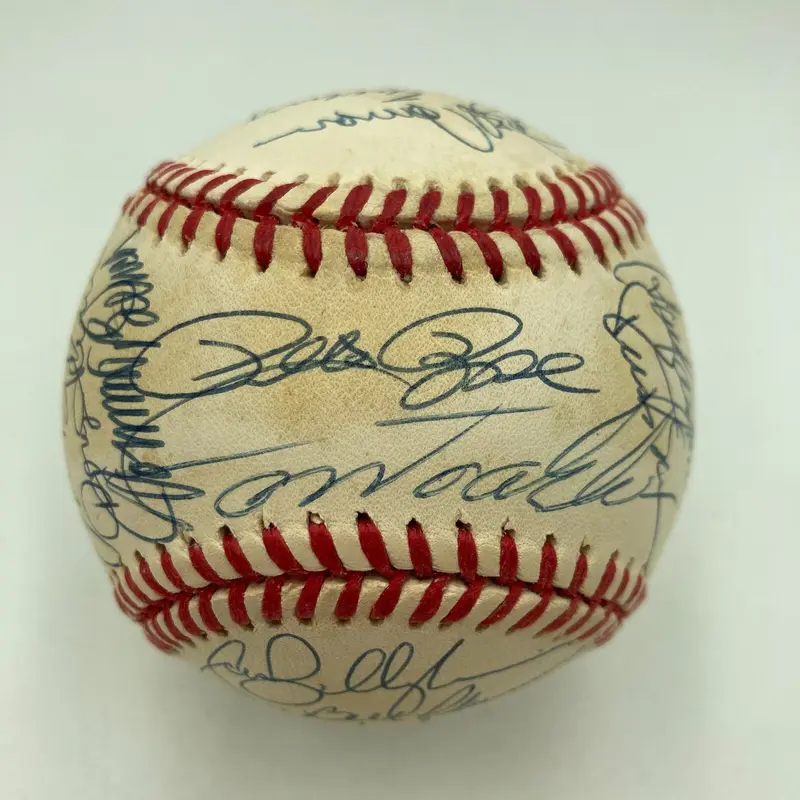 1975 Cincinnati Reds World Series Champs Team Signed Baseball PSA DNA COA