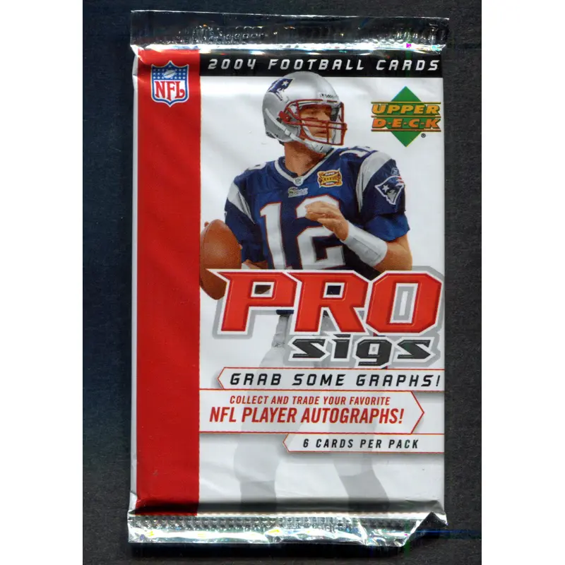 2004 Upper Deck Pro Sigs Football Unopened Pack (6)