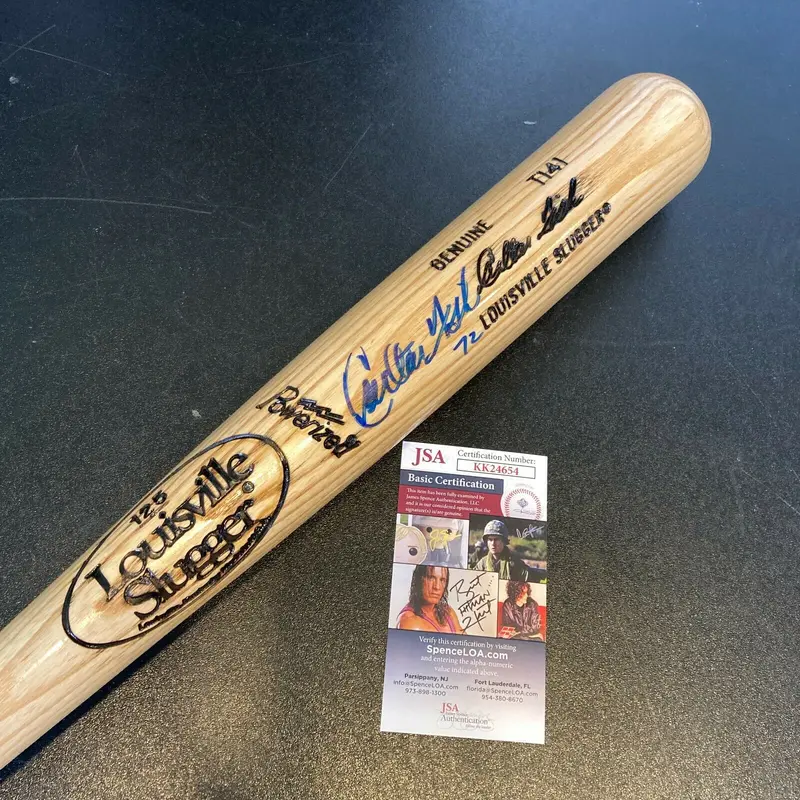 Carlton Fisk Signed Louisville Slugger Game Model Baseball Bat JSA COA