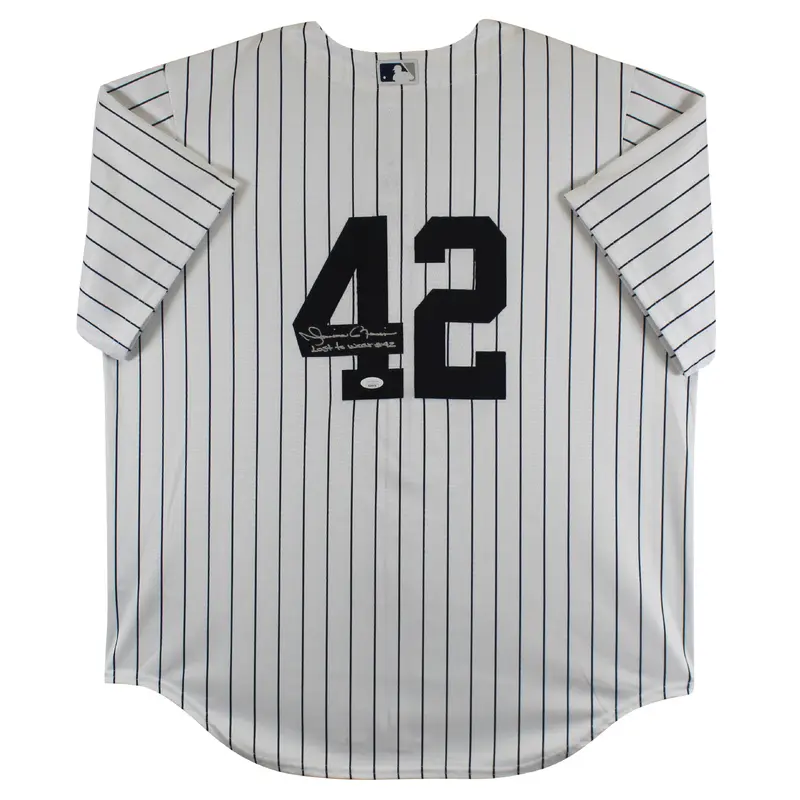 Yankees Mariano Rivera "Last To Wear #42" Signed White Nike Jersey JSA Witness