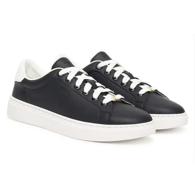 HUGO BOSS WOMENS SNEAKERS BLACK KIERAN TENN ALTBB 50548110001