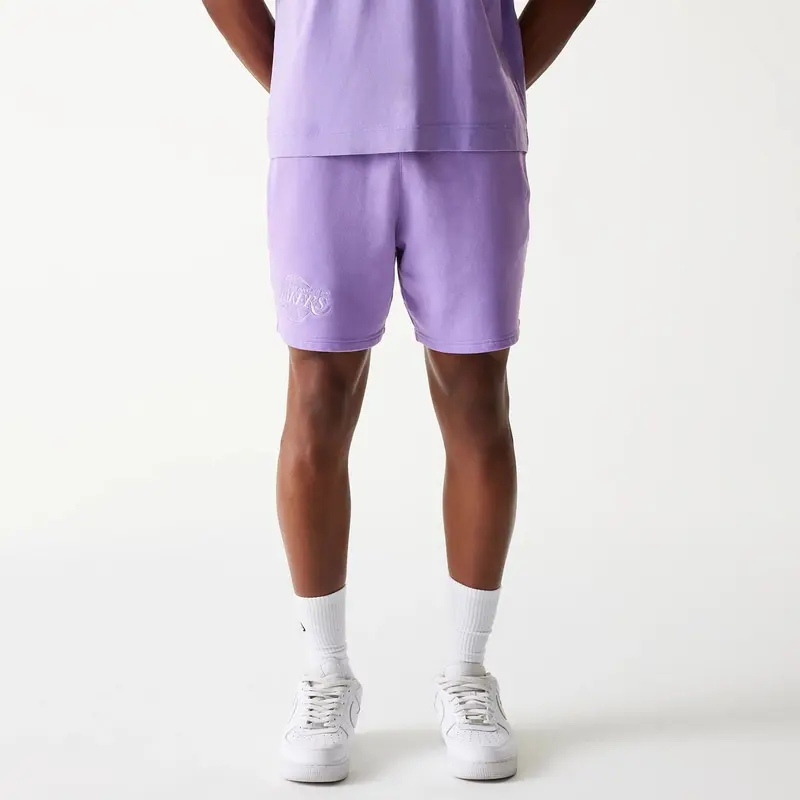 LA Lakers NBA Washed Purple Shorts