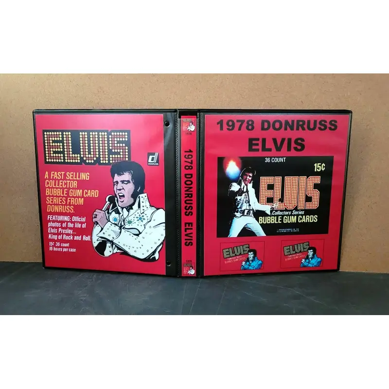 1978 Donruss Elvis Cards Custom Made Album Binder 3 Sizes - 3582
