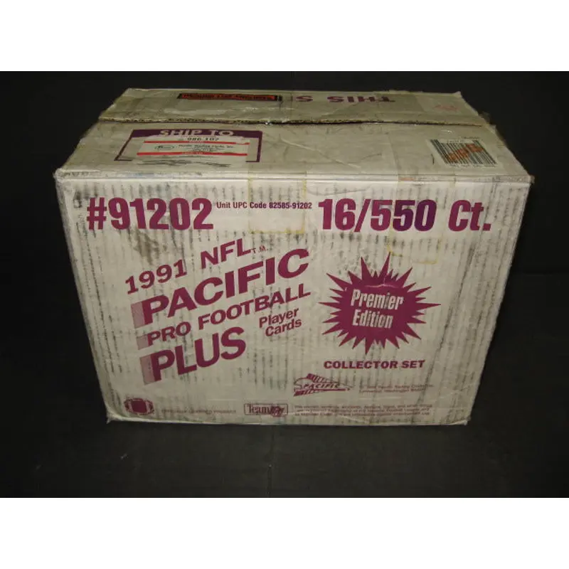 1991 Pacific Football Factory Set Case (16 Sets) (91202)