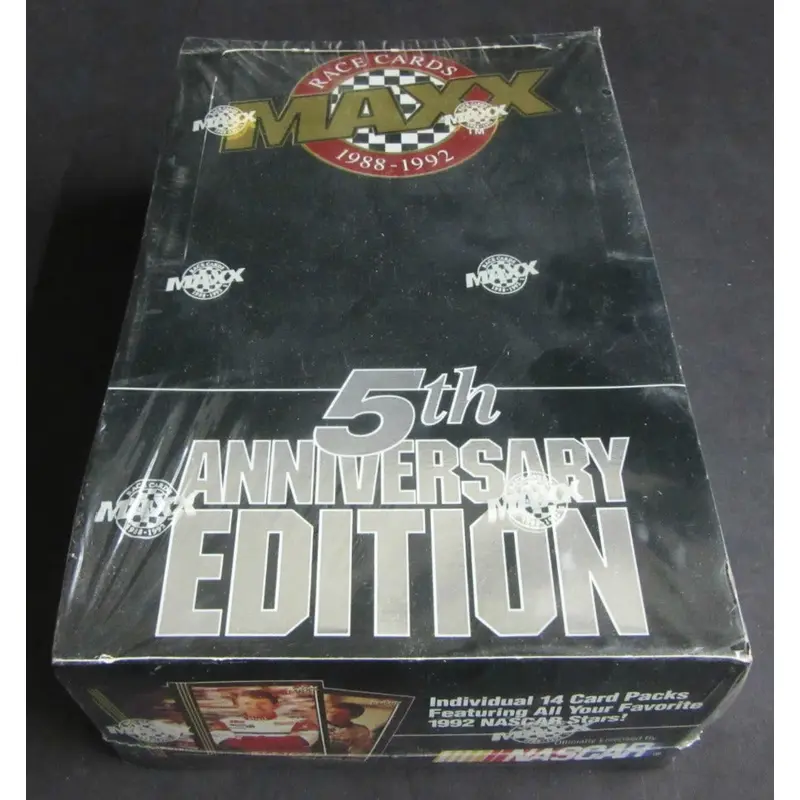 1992 Maxx Racing Race Cards Box (Black Box)