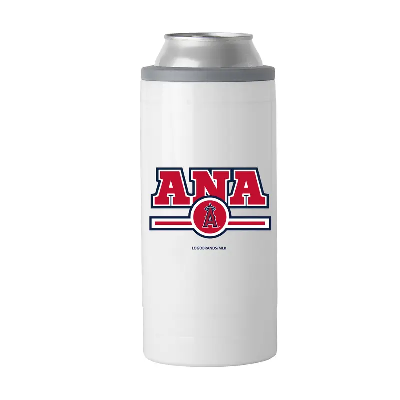 Los Angeles Angels Letterman 12 oz Slim Can Coolie
