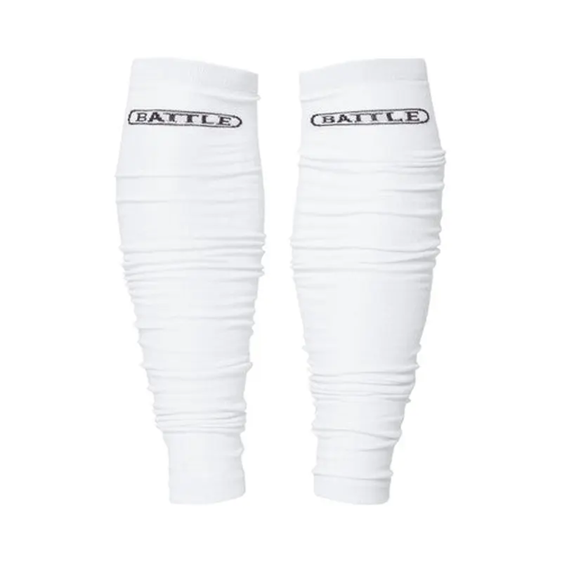 New Battle Long Sock Sleeves- One Pair-  White Adult Size L/XL