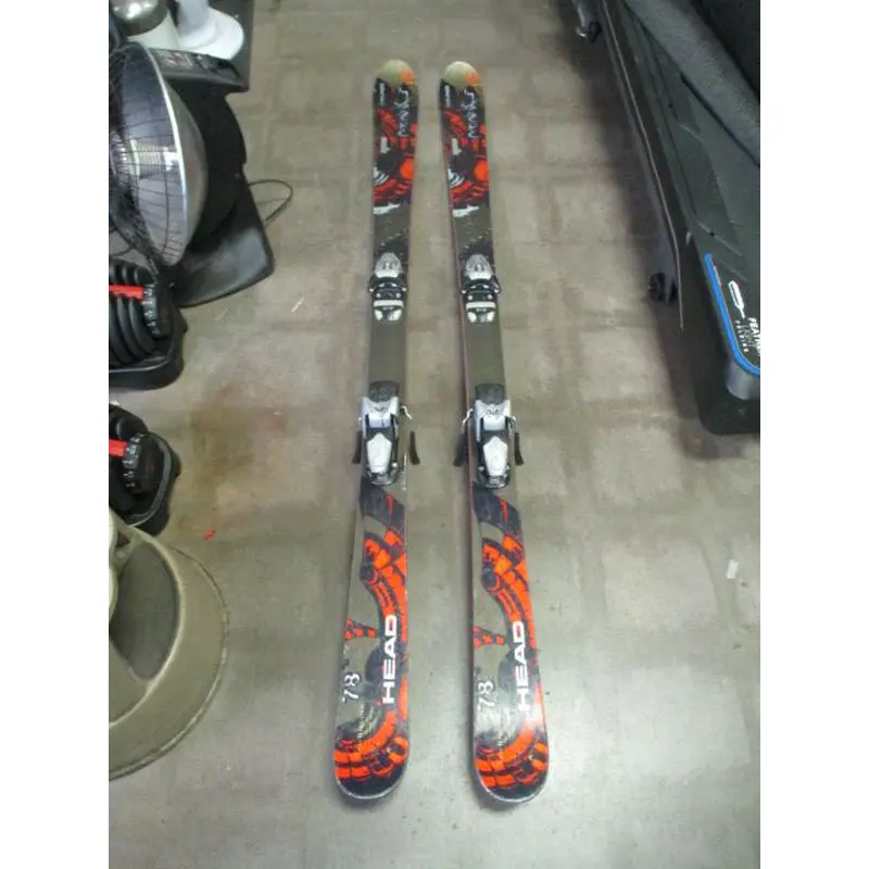 Used Head Intelligence 178cm Powder Skis w/ Head LD Bindings - small chips