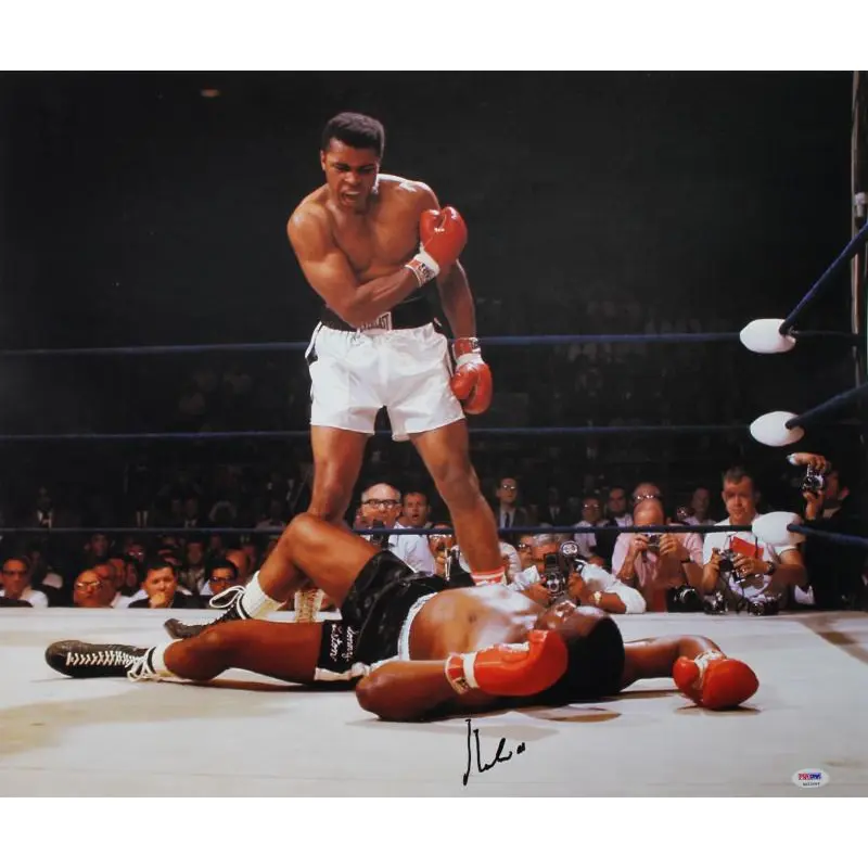 Muhammad Ali Authentic Signed 20X24 Photo Vs Sonny Liston PSA/DNA ITP #4A53069