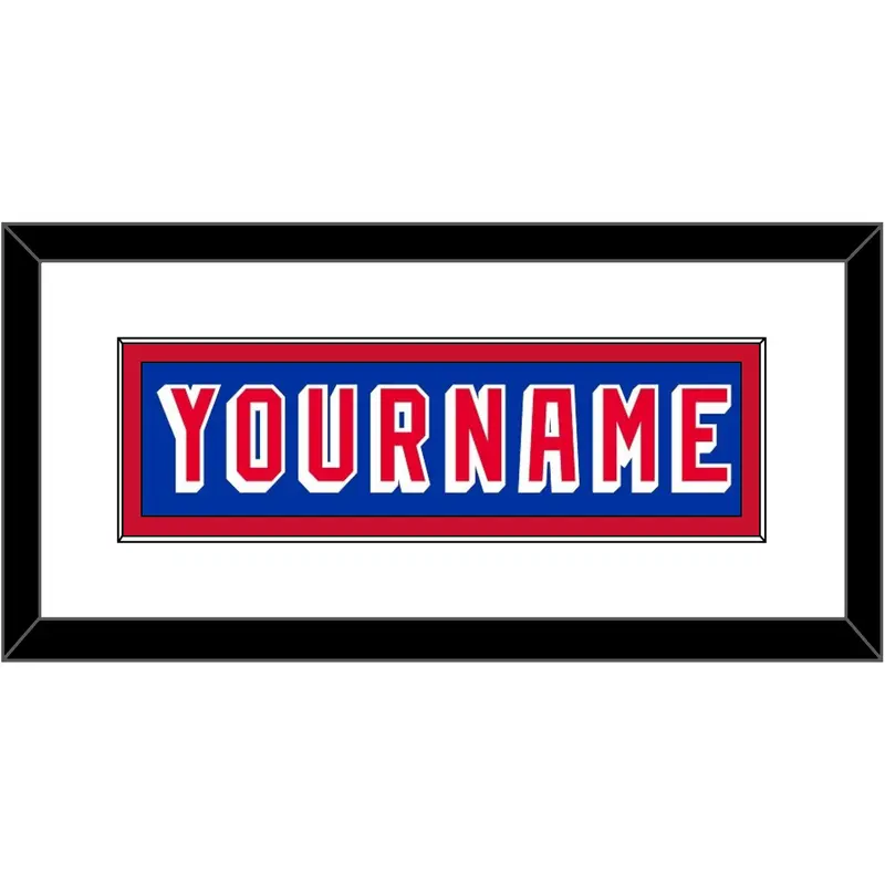 New York Nameplate - Road Blue (1978-1990) - Single Mat 1