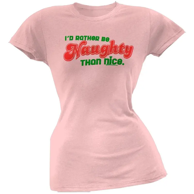 Naughty Nice Juniors T-Shirt
