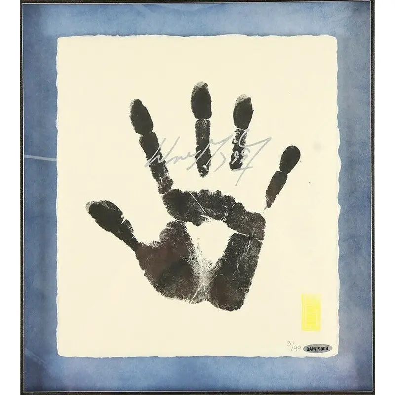 Wayne Gretzky Signed Tegata Actual Handprint Display LE 3/99 UDA Upper Deck
