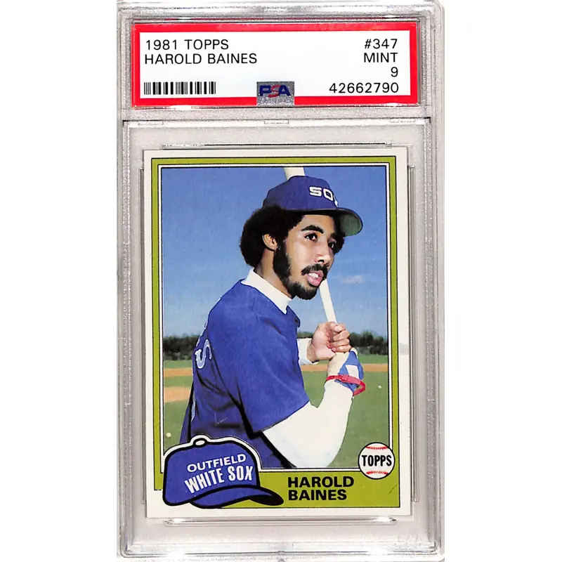 Harold Baines 1981 Topps Rookie #347 PSA 9 Mint 2790