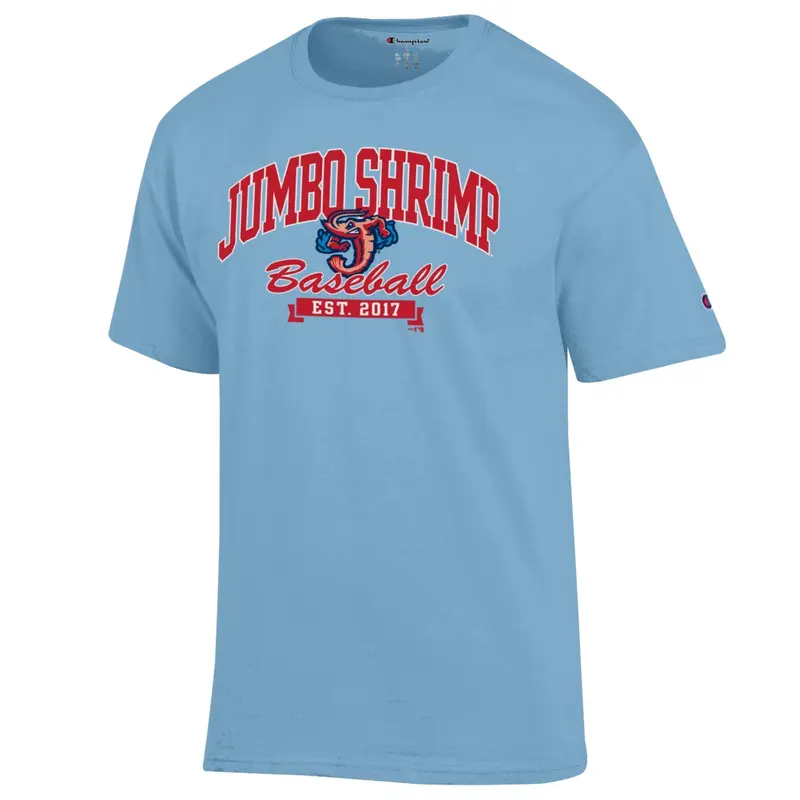 Jacksonville Jumbo Shrimp Champion Denim Jacket Basic Tee