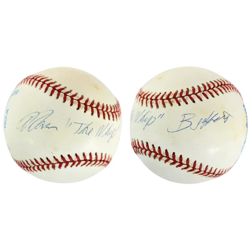 Warren "The Whip" Buffett Authentic Signed Bobby Brown Oal Baseball BAS #A88321
