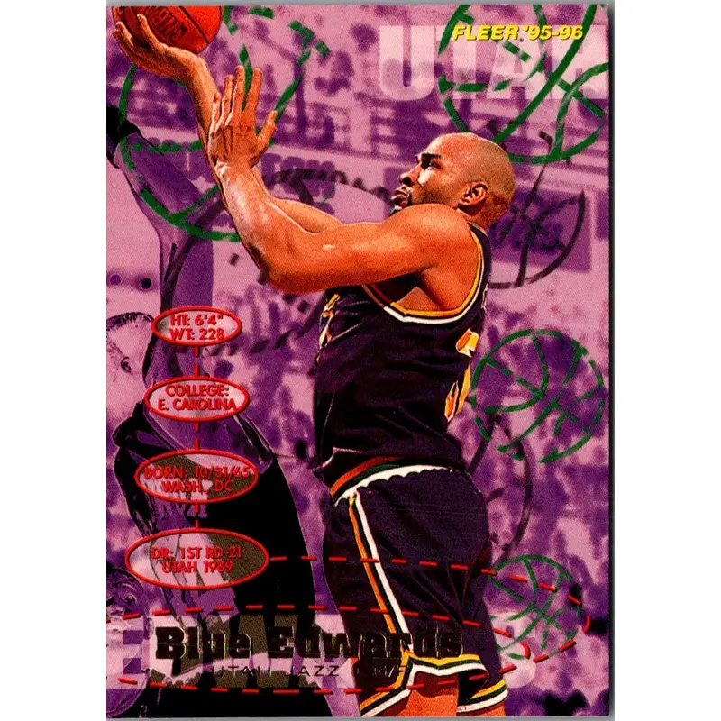 1995 Fleer European Blue Edwards #185