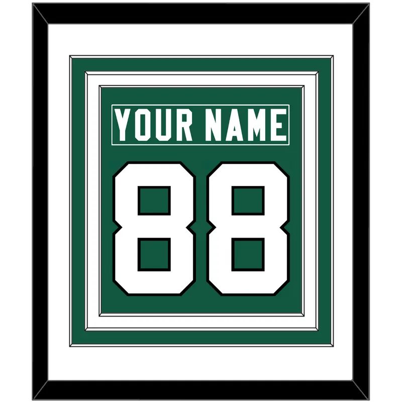 New York Nameplate & Number (Back) Combined - Home Green (2019-2023) - Triple Mat 1