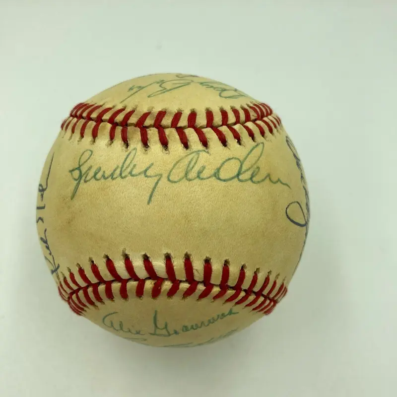 1984 Detroit Tigers World Series Champs Team Signed Baseball JSA COA