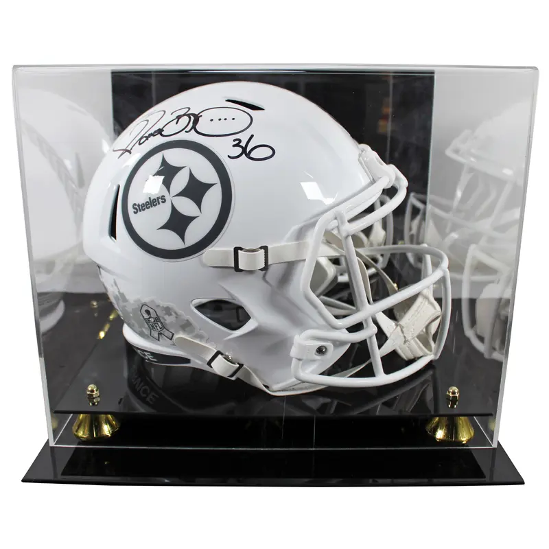 Steelers Jerome Bettis Signed STS III Full Size Speed Rep Helmet W/ Case BAS Wit