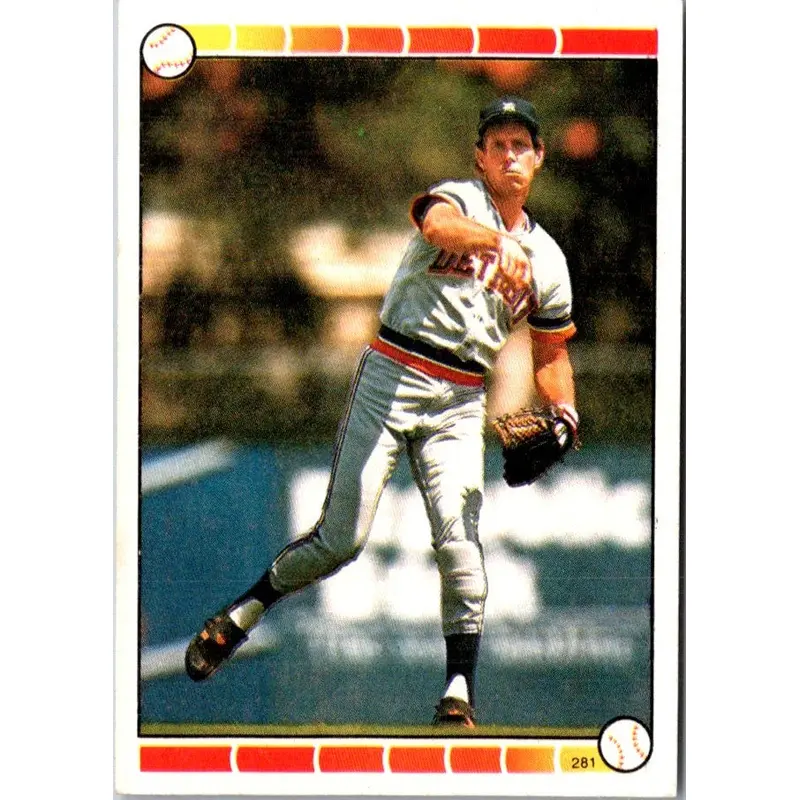1989 O-Pee-Chee Stickers Alan Trammell #281B