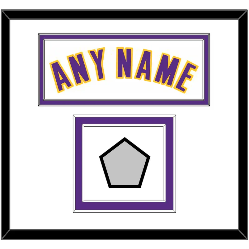Los Angeles Name & Trophy Patch - Alternate White (2002-2018) - Double Mat 1