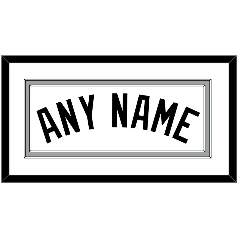 San Antonio Name - Home White (2002-2017) - Double Mat 1