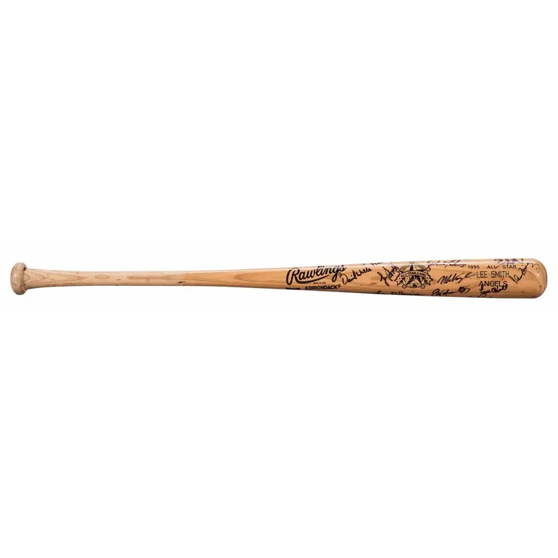 1995 All Star Game Team Signed Game Issued Bat 20 Sigs With Beckett COA