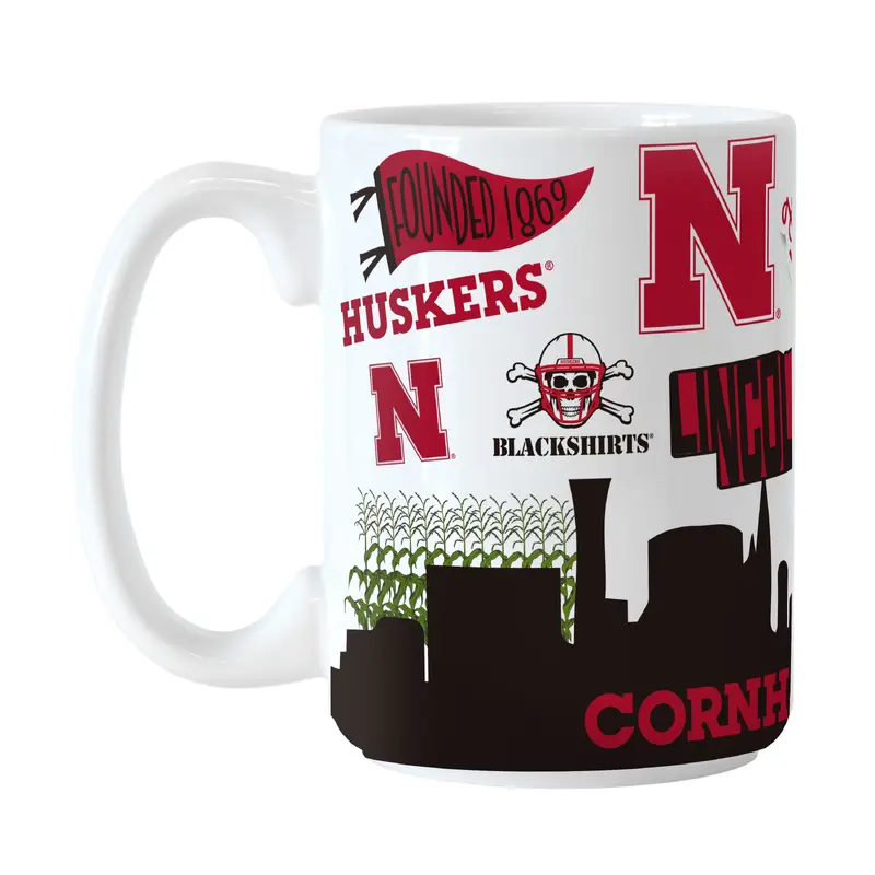 Nebraska 15oz Native Sublimated Mug