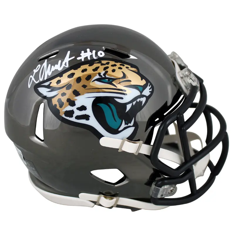 Jaguars Laviska Shenault Jr. Authentic Signed Chrome Speed Mini Helmet BAS Wit