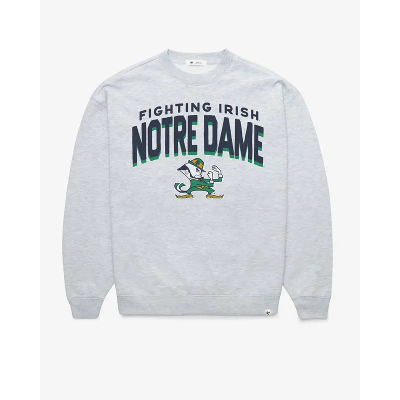 NOTRE DAME FIGHTIN IRISH CAMPUS ARCH CLOUD '47 OVERSIZED CREW WOMENS