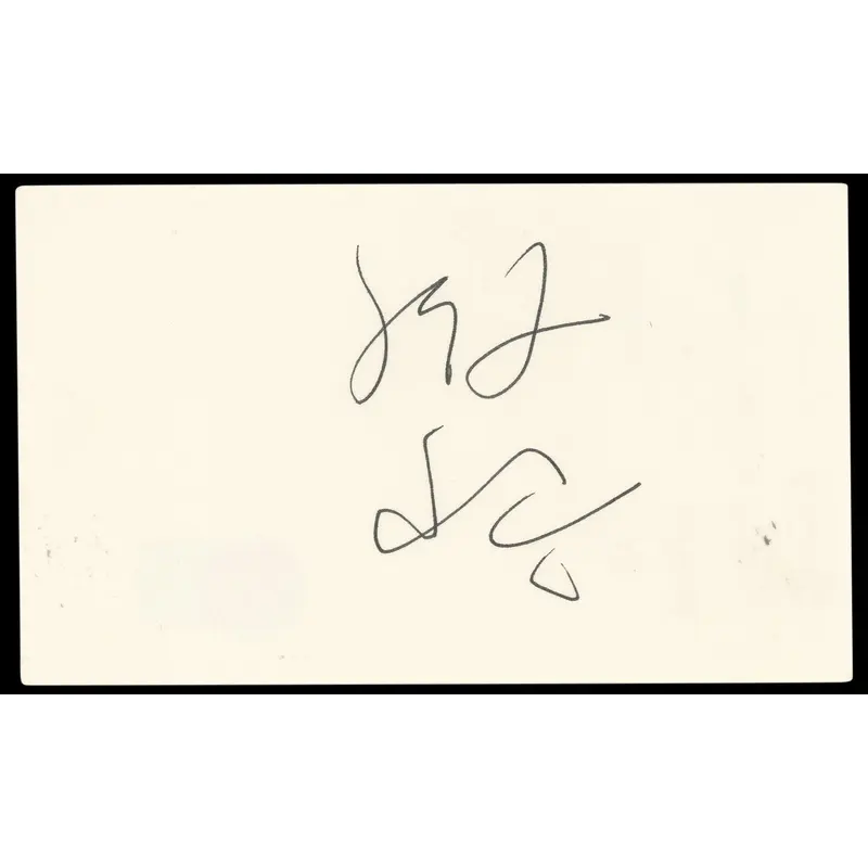 Sihung Lung The Wedding Banquet Authentic Signed 3x5 Index Card BAS #BP50656