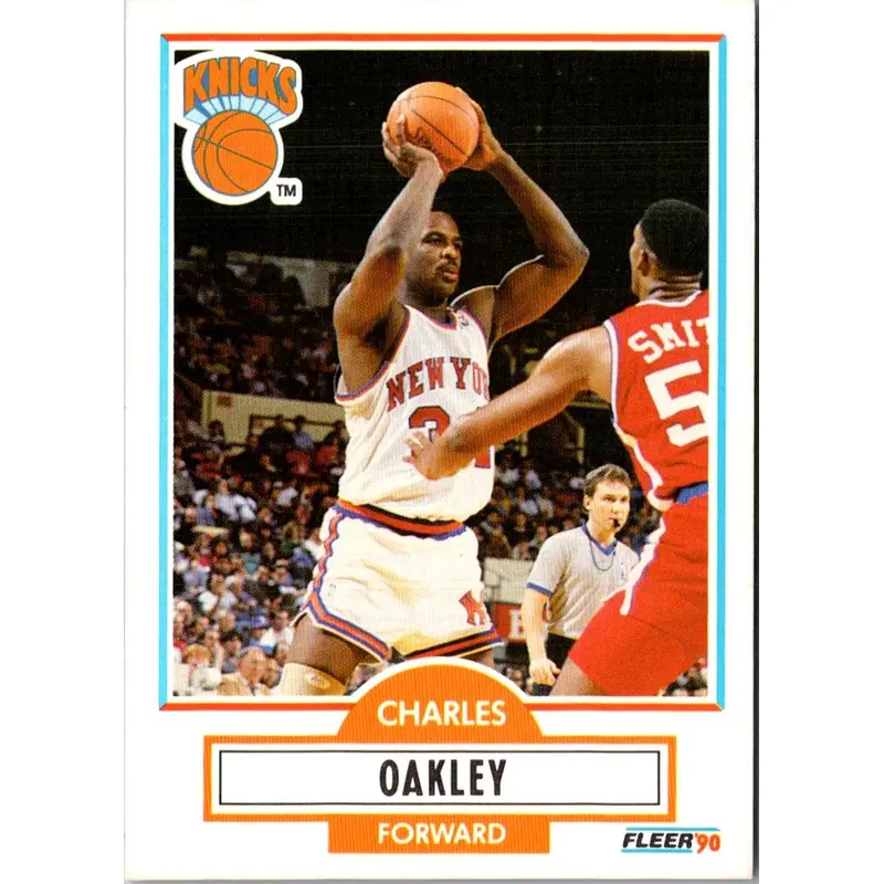 1990 Fleer Charles Oakley #128