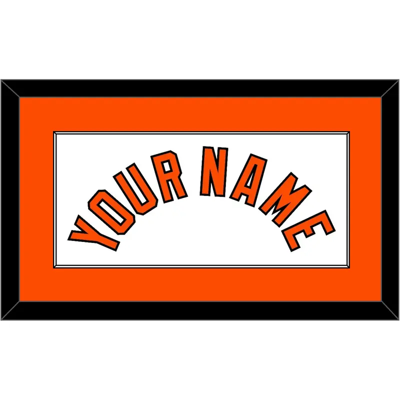 Baltimore Name - Home White (2004-2008) - Single Mat 1