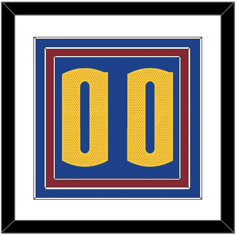 Denver Number - Blue Statement - Triple Mat 1