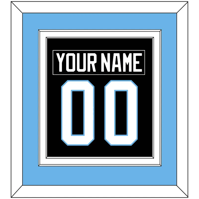 Utah Nameplate & Number (Back) Combined - Home Black - Double Mat 3