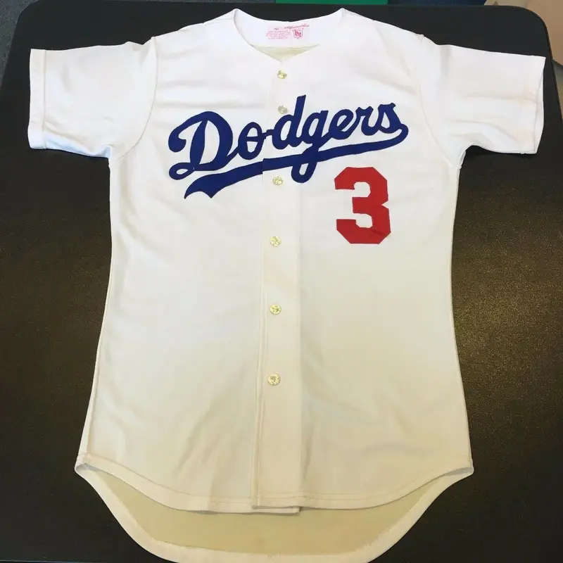 1980's Steve Sax Early Career Game Used Los Angeles Dodgers Jersey With COA