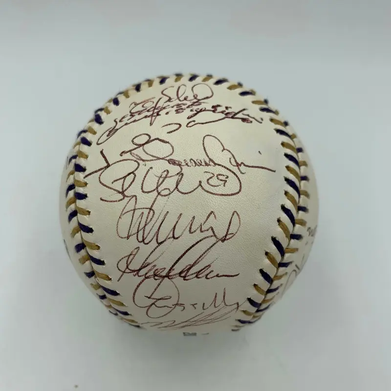 2002 All Star Game Team Signed Baseball Roy Halladay Mariano Rivera Ichiro MLB