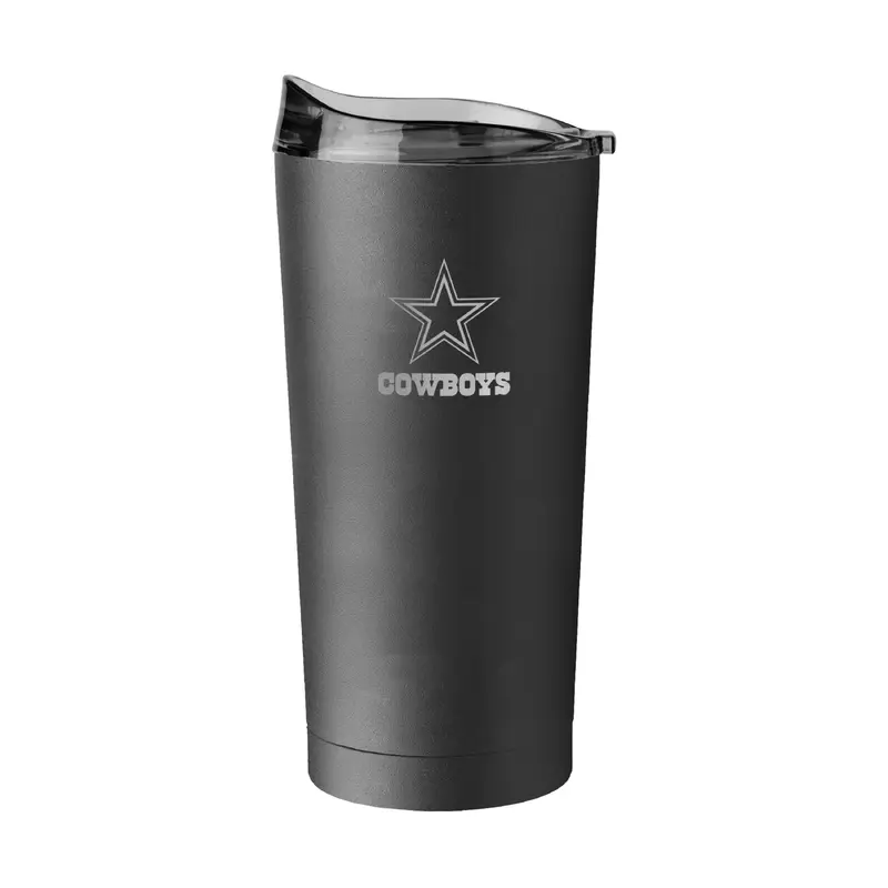 Dallas Cowboys 20oz Black Powder Coat Tumbler