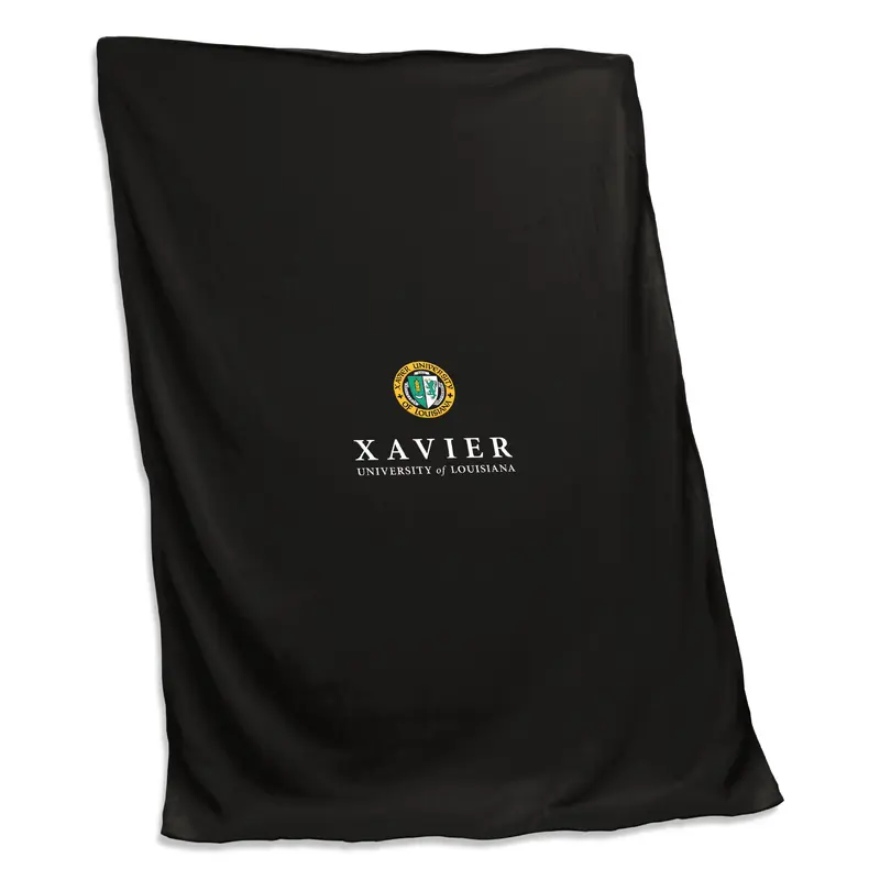 Xavier University- Louisiana Custom Screenprinted Sweatshirt Blanket