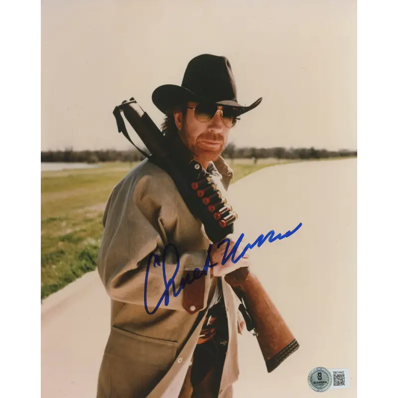 Chuck Norris Walker, Texas Ranger Authentic Signed 8x10 Photo BAS #BN74443