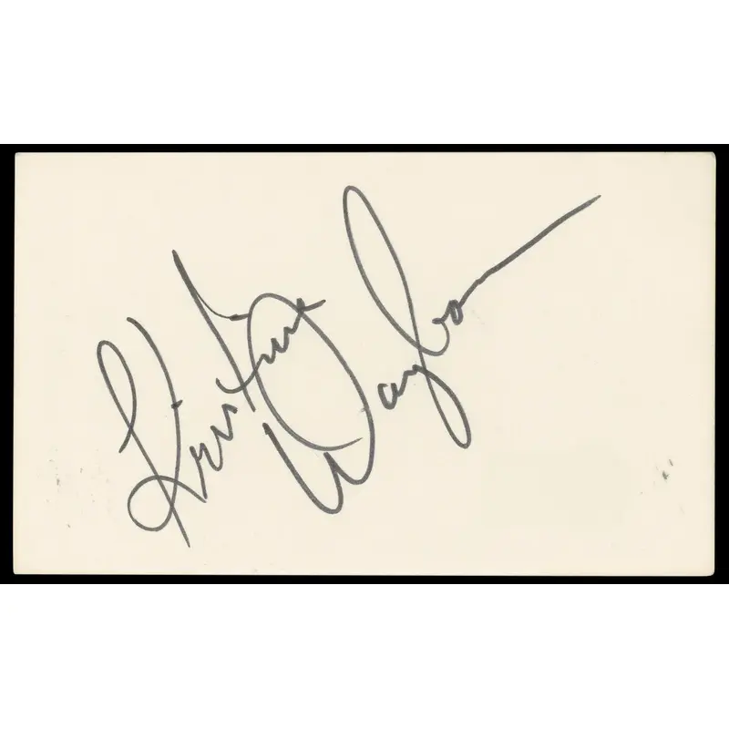Kristina Wayborn James Bond 007 Authentic Signed 3x5 Index Card BAS #BP50628