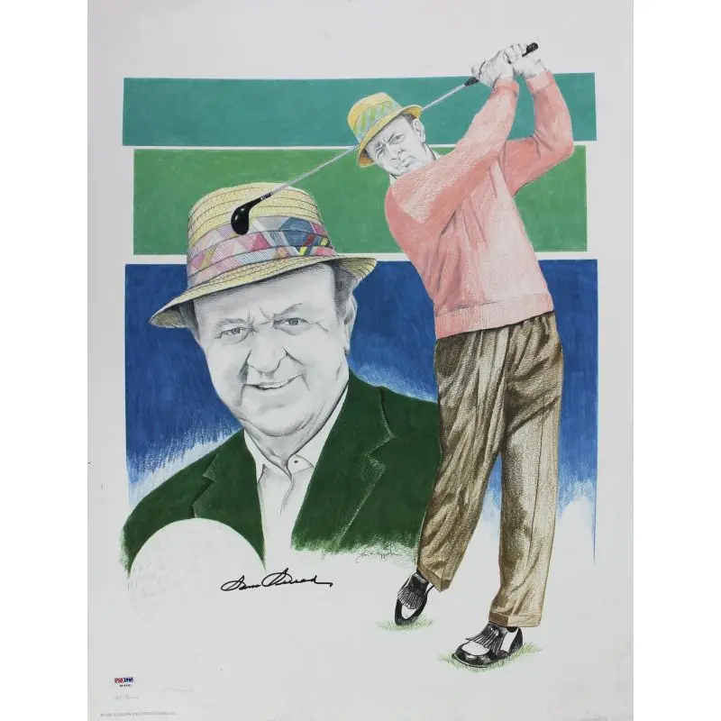 Sam Snead Authentic Signed 18X24 Poster Lmt Ed. 251/2000 PSA/DNA #W04481