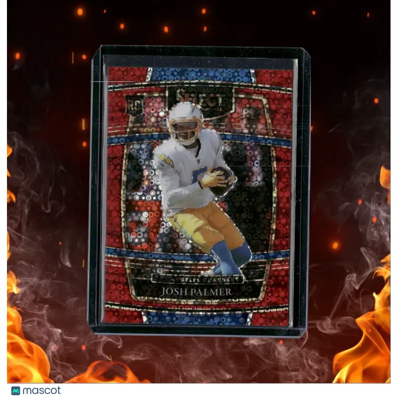 2021 Panini Select Josh Palmer Concourse Red Disco Prizm Rookie 26/49 #66