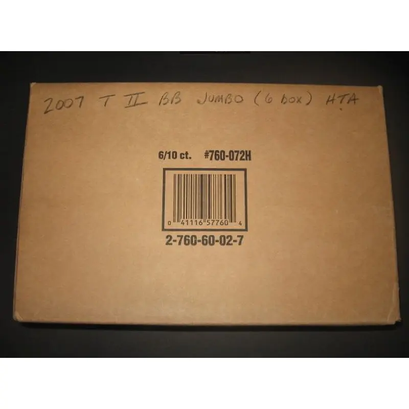 2007 Topps Baseball Series 2 Jumbo Case (HTA) (6 Box)