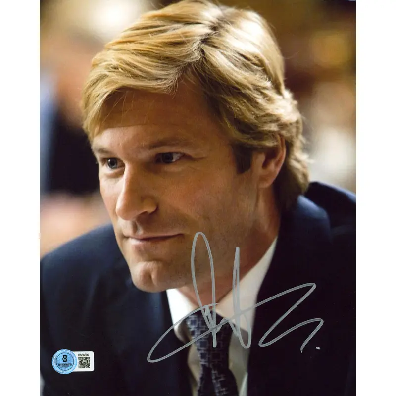 Aaron Eckhart Batman The Dark Knight Authentic Signed 8x10 Vertical Photo BAS 1